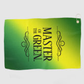 グリーンおもしろいマスター ゴルフタオル (横)