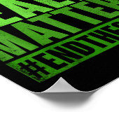 グリーンおもしろいメンタルヘルスS認識度スティグ終了 ポスター (角)