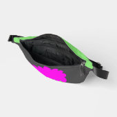 グリーンおもしろいモンスタパーソナライズされたー・キッド ファニーパック (見開き)