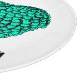 グリーンおもしろいラム年中国の〔占星術の〕十二宮図切削ボード カッティングボード (角)