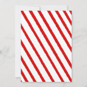 グリーンおもしろい&レッド小妖精や小人誕生日パーティー 招待状 (裏面)