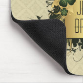 グリーンおよびゴルフフローラスプレーパーソナライズされた マウスパッド (コーナー)