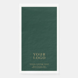 グリーンおよび金ゴールドカスタムのビジネスロゴのプロモーション