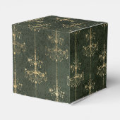 グリーンおよび金ゴールドヴィンテージシャンデリア フェイバーボックス (裏面サイド)