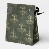 グリーンおよび金ゴールドヴィンテージシャンデリア フェイバーボックス (裏面サイド)