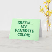 グリーンお気に入りのマイカラーTシャツ&ギフト カード (黄色い花)