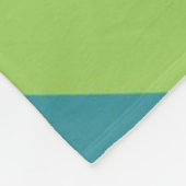 グリーンお洒落ハートバレンタインデーのギフトカップル フリースブランケット (角)