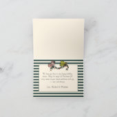 グリーンお洒落メリー魔法マッシュルームクリスマス シーズンカード (内部)