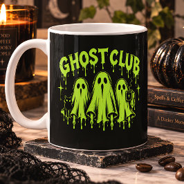 グリーンから滴るゴーストクラブのハロウィン コーヒーマグカップ