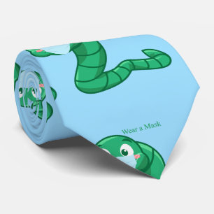 グリーンかわいいウォームサンダーコーブ ネクタイ