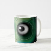 グリーンかわいいモンスター コーヒーマグカップ (正面右)