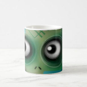 グリーンかわいいモンスター コーヒーマグカップ
