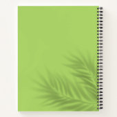 グリーンかわいい鹿のノートブック – Doedazzleブランドロゴ | ノートブック (裏面)