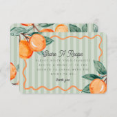 グリーンかわいこちゃんパステルシトラスブライダル共有アレシピ エンクロージャーカード (正面/裏面)
