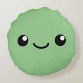 グリーンかわいこちゃん ラウンドクッション (裏面)