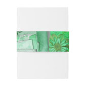 グリーンかわいらし結婚ズ 招待状ベリーバンド (裏面例)