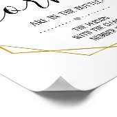 グリーンがいくつあるか ウェディングシャワーの看板 ポスター (角)