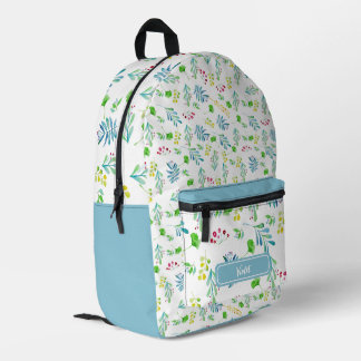 グリーンがかった風 Custom Print Cut Sew Bag プリントバックパック