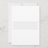 グリーンが一つのビーチ結婚式招待状 招待状 (裏面)