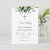 グリーンが彩るファーストコミュニオン 招待状 (スタンド正面)