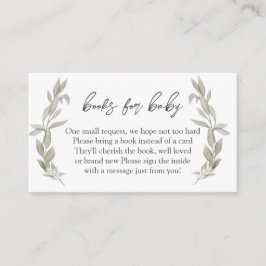 グリーンが赤ちゃんのシャワーブック 赤ちゃんのための本、代わりに本 エンクロージャーカード