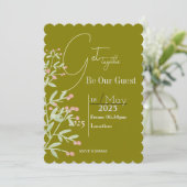 グリーンが集まるフローラ招待状 招待状 (スタンド正面)