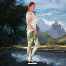 グリーンきらめくクリエイティブフロー抽象芸術アート