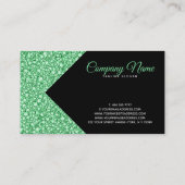 グリーンきらめくグリッター 名刺 (裏面)