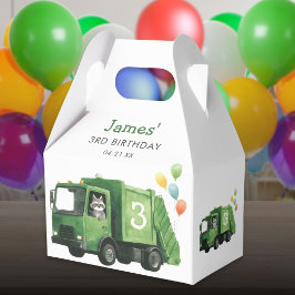 グリーンごみ収集車 誕生日ウェルカムサイン フェイバーボックス