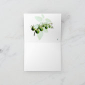 グリーンさくらんぼトマトフォトサンキューカード サンキューカード (内部)