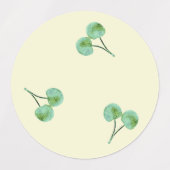 グリーンさくらんぼ ラベル (デザイン1)