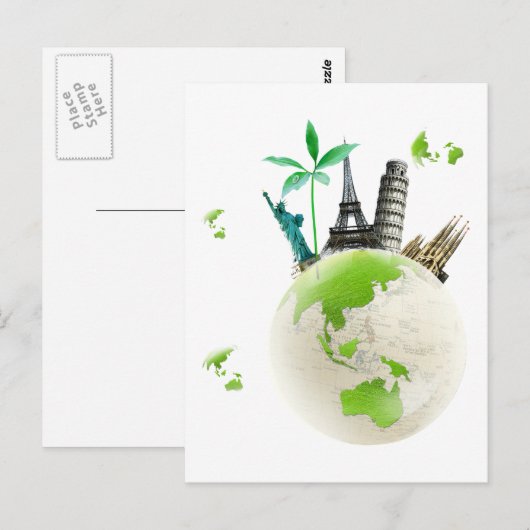 グリーンだ！ ポストカード (正面/裏面)