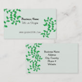 グリーンつる植物ビジネスデザイン 名刺 (正面/裏面)