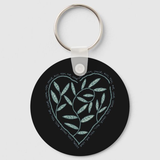 グリーンつる植物twine keychain キーホルダー (正面)