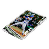 グリーンでオーダーメイドの野球選手ギフト マグネット (左側)