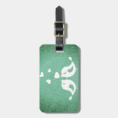 グリーンで愛鳥 ラゲッジタグ (正面縦)