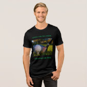 グリーンで生きる、机上の仕事に怯えるワーキングライフ トライブレンドTシャツ (正面全面)