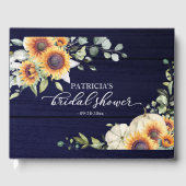 グリーンとひまわりとカボチャの秋の結婚式前祝賀会 ゲストブック (正面)