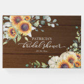 グリーンとひまわりとカボチャの秋の結婚式前祝賀会 ゲストブック (正面)