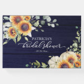 グリーンとひまわりとカボチャの秋の花嫁の歓迎会 ゲストブック (正面)