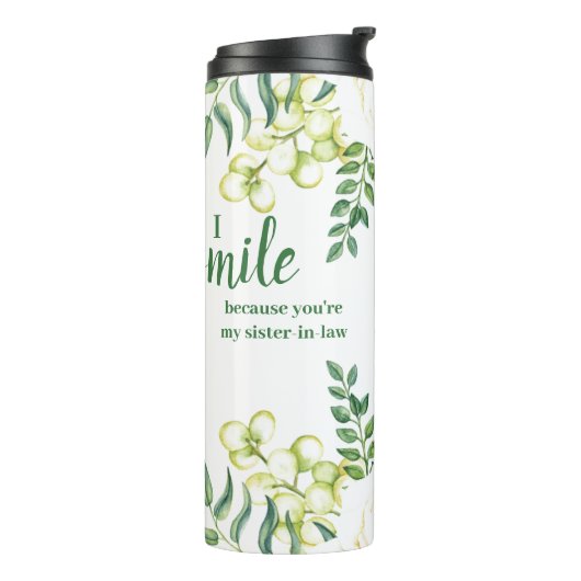 グリーンとアイボリーシスター・イン・笑いおもしろい引用文 タンブラー (回転左)