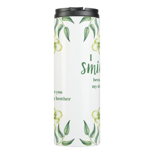 グリーンとアイボリーシスター・イン・笑いおもしろい引用文 タンブラー (裏面)