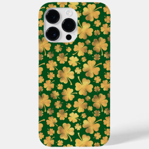 グリーンとアイルランドのシャムロックの金ゴールドの色合い Case-Mate iPhone 14 PRO MAXケース