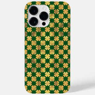 グリーンとアイルランドのシャムロックの金ゴールドの色合い Case-Mate iPhone 14 PRO MAXケース