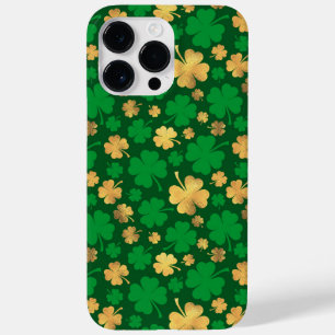 グリーンとアイルランドのシャムロックの金ゴールドの色合い Case-Mate iPhone 14 PRO MAXケース