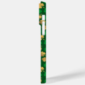 グリーンとアイルランドのシャムロックの金ゴールドの色合い Case-Mate iPhoneケース (裏面 / 左)