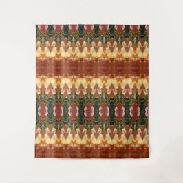 グリーンとアンバーのイカットも タペストリー