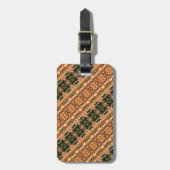 グリーンとアンバーイカット8 ラゲッジタグ (正面縦)