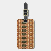 グリーンとアンバーイカット9 ラゲッジタグ (正面縦)
