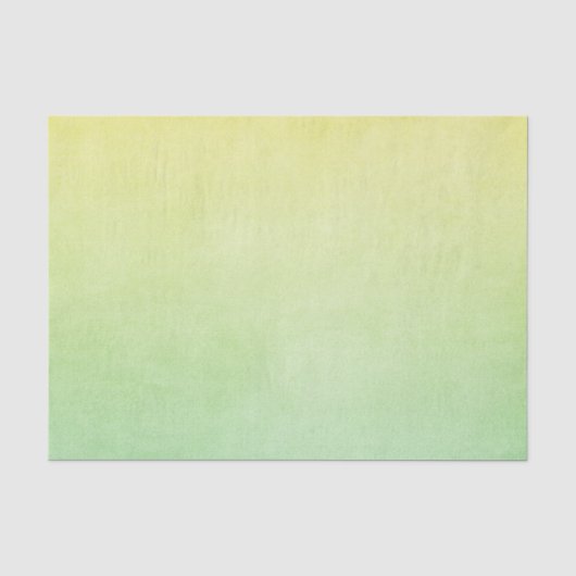 グリーンとイエローの水彩 薄葉紙 (正面)